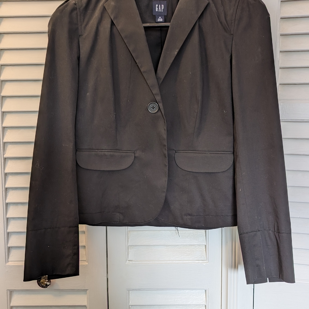 Vintage GAP Black Blazer Tailored Suit Jacket